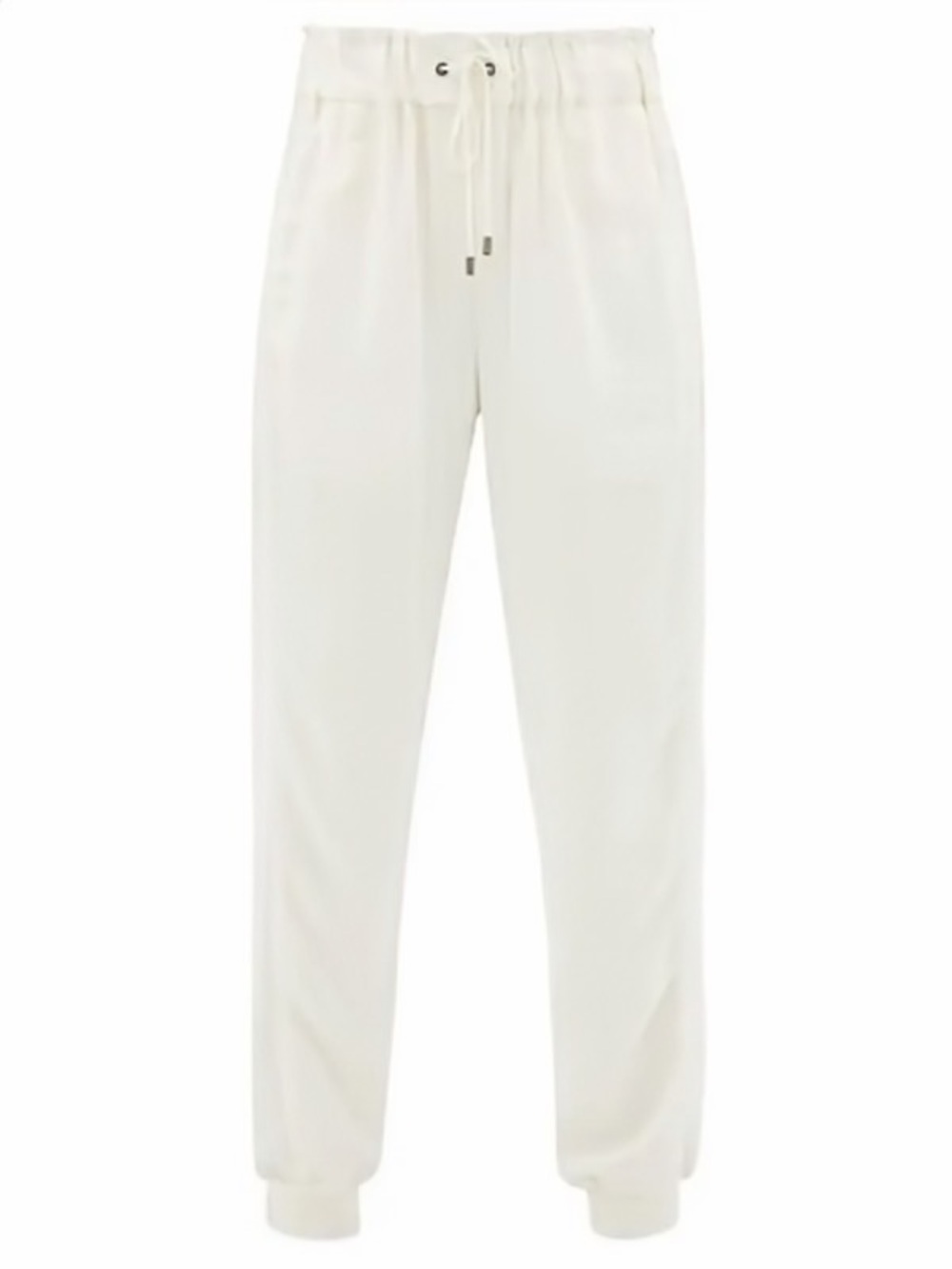 Vaara ‘Clemmie’ Drawstring Crepe Track Pant Joggers in “Cream” Size Small
